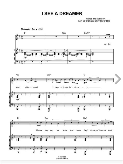 Cg5 I See A Dreamer Sheet Music In F Major Download And Print Sheet Music The Dreamers Music