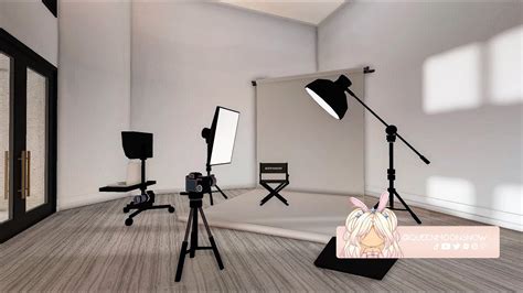 Bloxburg Photography Studio Backdrop Camera Tripod And Lights