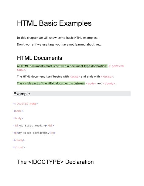 HTML Basic Examples - This is an example about coding - HTML Basic ...