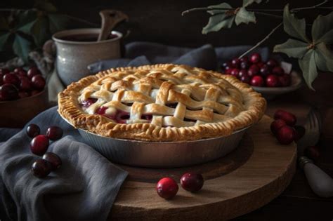 Premium Ai Image Classic Holiday Pie With Flaky Crust And Juicy