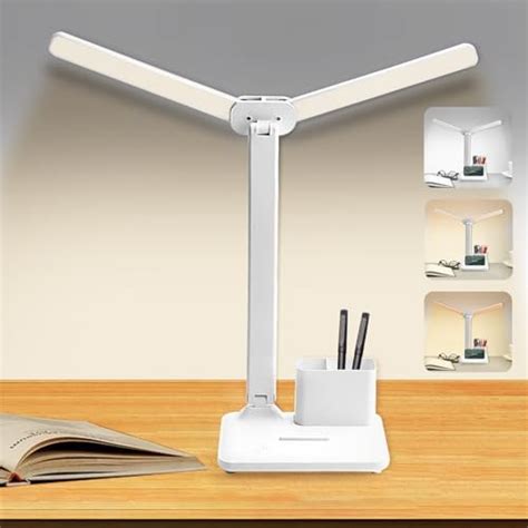 KEWUZY Lampe De Bureau Lampe De Bureau 40 LED Double Bureau Lampe