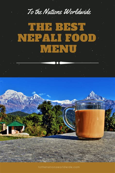 Best Nepali Food Menu – To the Nations Worldwide