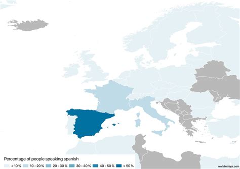 Spanish speaking countries - World in maps