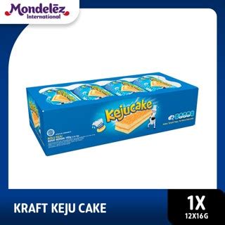 Jual KRAFT KEJU CAKE BOLU 12 X 16 G KUE BOLU LEMBUT DENGAN TABURAN