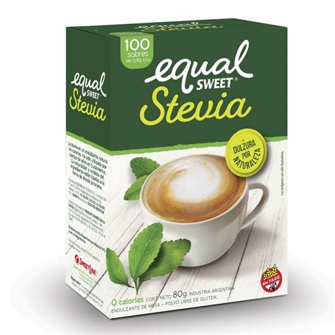 Equal Sweet Edulcorante Stevia En Polvo Caja 100 Sobres Equal Sweet