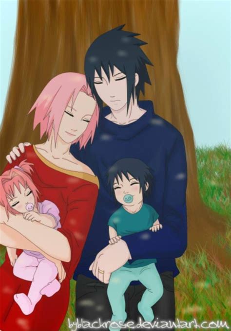 sasusaku family - Sasuke and Sakura Photo (37448734) - Fanpop