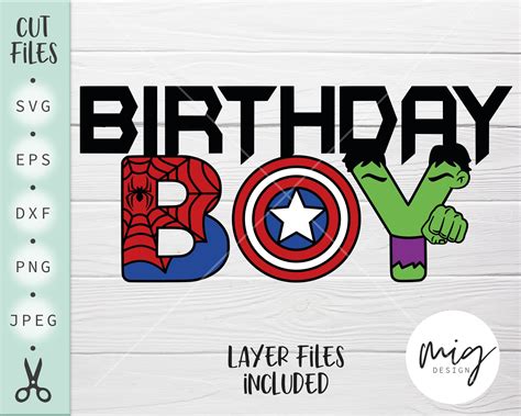 Birthday Boy Svg Superhero Birthday Svg Superhero Svg Etsy Canada