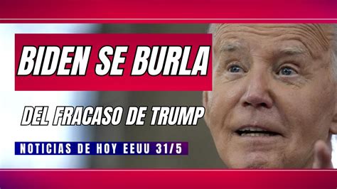 Incre Ble Declaraci N Joe Biden Sobre La Condena De Trump Youtube