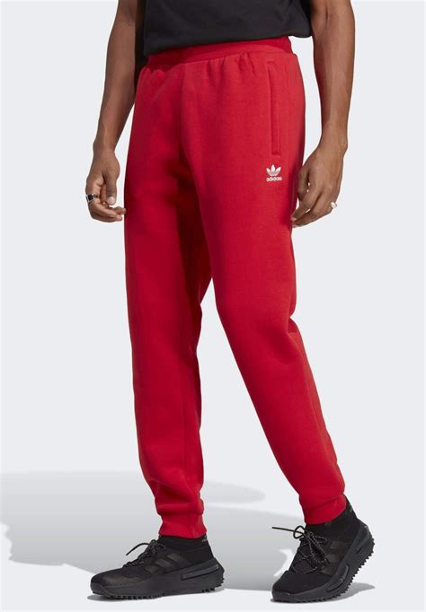 Adidas Originals Trefoil Essentials Tracksuit Bottoms Better Scarletred Uk