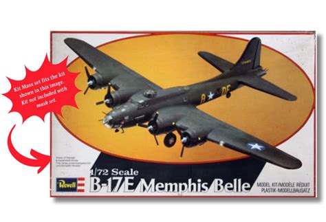 Revell Boeing B 17ef Or Fortress Iia 172 Canopy Paint Masks Kit Masx