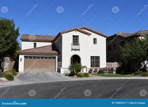 New Modern Classic Home in Arizona Editorial Photography - Image of ...