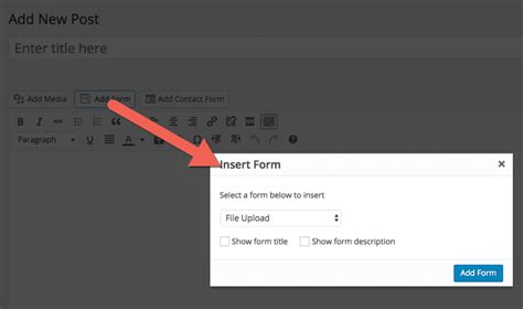 How To Create A File Upload Form In WordPress