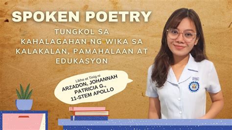 Spoken Poetry Kahalagahan Ng Wika Sa Kalakalan Pamahalaan At Hot Sex