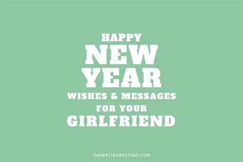 Happy New Year Wishes Messages for Girlfriend - The Write Greeting