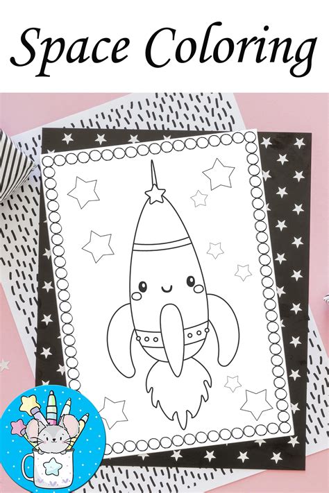 Space Coloring Book For Kids Space Activity Book