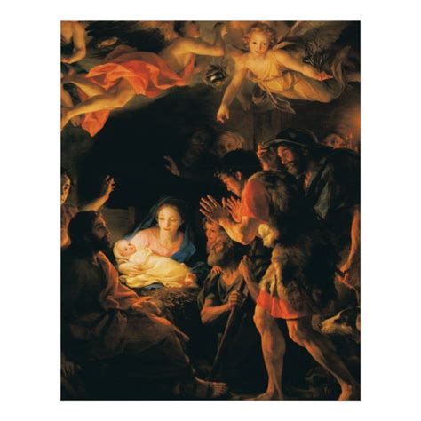 The Adoration Of The Shepherds Poster Zazzle Personalized Prints