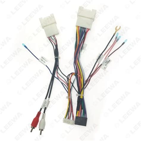 Leewa Car 16pin Audio Wiring Harness With Canbus Box For Mitsubishi Outlander Pajero Stereo