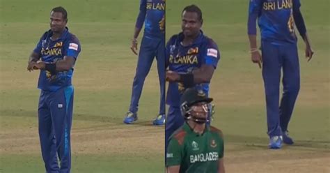 Watch Angelo Mathews Takes His Revenge Sends Off Shakib Al Hasan With