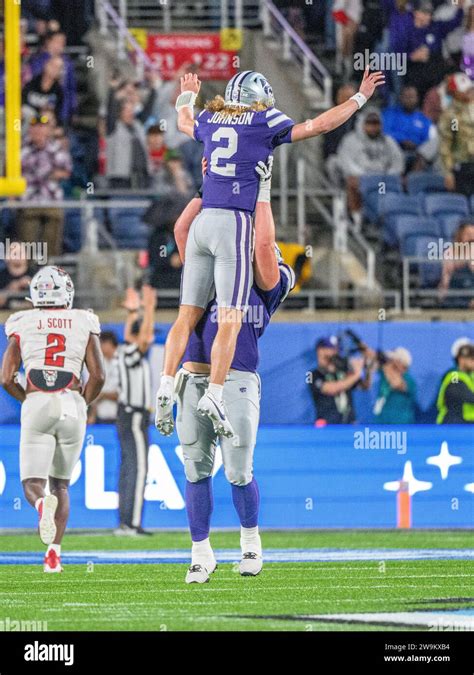 Orlando, FL, USA. 28th Dec, 2023. Kansas State quarterback Avery ...