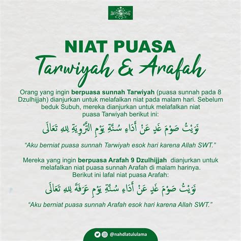 Puasa Arafah Dan Tarwiyah Newstempo