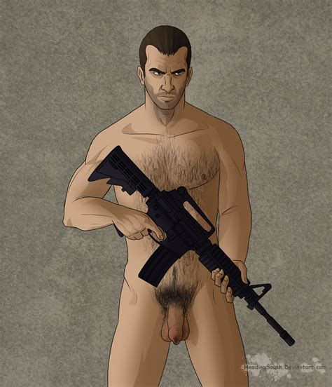 Rule 34 Grand Theft Auto Grand Theft Auto Iv Gun Hair Niko Bellic Penis Rifle Tagme Weapon