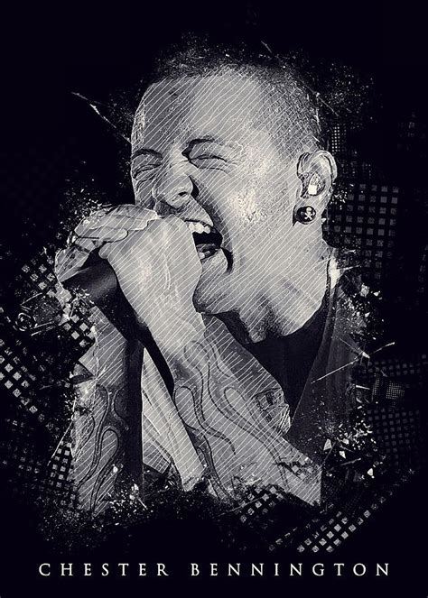 Chester Bennington Poster Painting By Moore Alexa Fine Art America