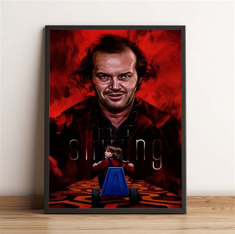 The Shining Poster, Jack Nicholson Wall Art, Horror Movie Print, Best ...