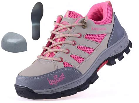 Women's Steel Toe Boots Shoes Female Industry ANti skip Work Shoes ...