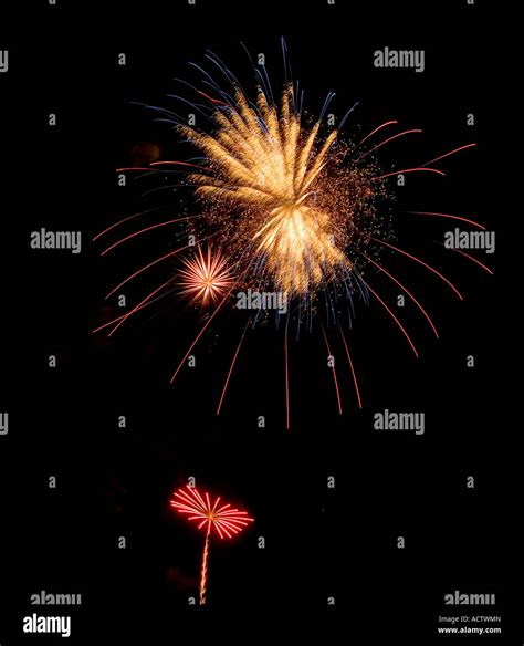 INDEPENDENCE DAY CELEBRATION WITH FIREWORKS Stock Photo - Alamy