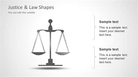 Justice And Law Shapes For Powerpoint Slidemodel