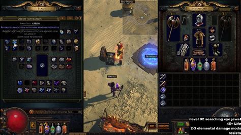 Path Of Exile Crafting Guide Searching Eye Jewels Youtube