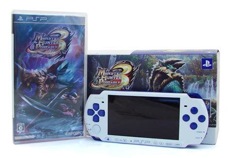 Monster Hunter Portable 3rd Special Model Whiteblue Psp 3000 Bundle