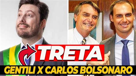 TRETA Danilo Gentili diz que Eduardo Bolsonaro está mamando no