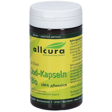 Allcura Jod Kapseln BIO 60 St Shop Apotheke