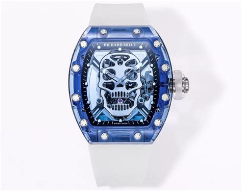 Ng H Richard Mille Ch T C Rm Tourbillon Skull Sapphire Xanh Msf