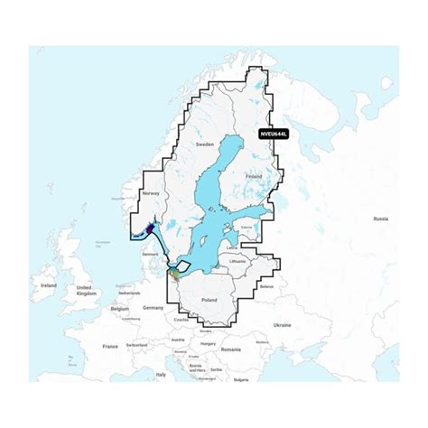 Garmin Navionics Vision Seekarte NVEU644L Ostsee Baltic Sea