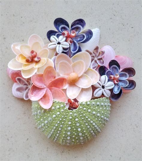 Seashell Flowers Shell Crafts Diy Seashell Crafts Shell Crafts