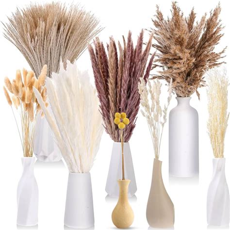 Pampas Grass Decor To Fit A Vase 100pcs Boho Decor Dried Flowers