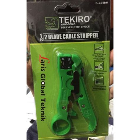 Jual Tekiro Pisau Cutter Pemotong Kupas Kabel 2 Blade Cable Stripper