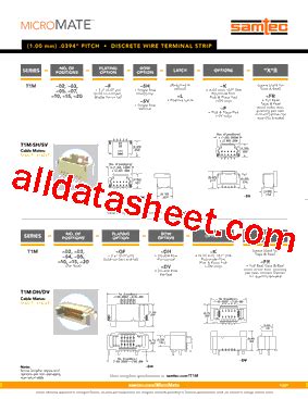 T M F Sv L P Fr Datasheet Pdf Samtec Inc