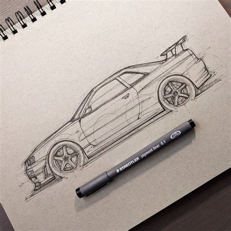 Supercar Design Sketch