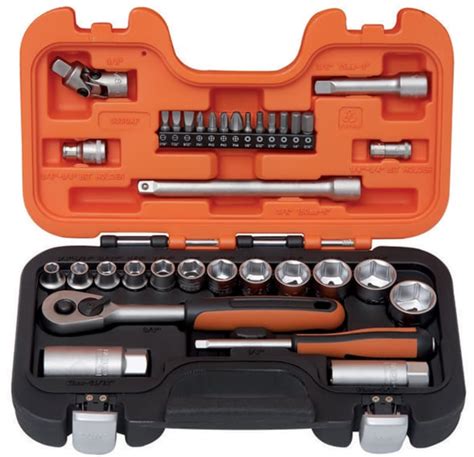 S330AF Bahco Bahco 34 Piece Imperial 1 4 In 3 8 In Standard Socket