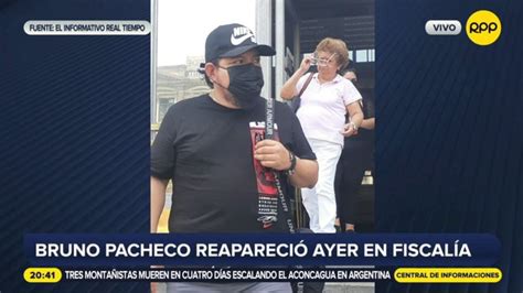 Bruno Pacheco Fue Captado Ingresando A La Sede De La Fiscal A Rpp