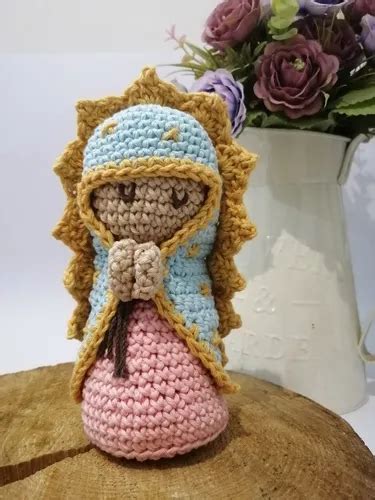 Virgen De Guadalupe Tejida A Crochet Amigurumi Virgencita En Venta En