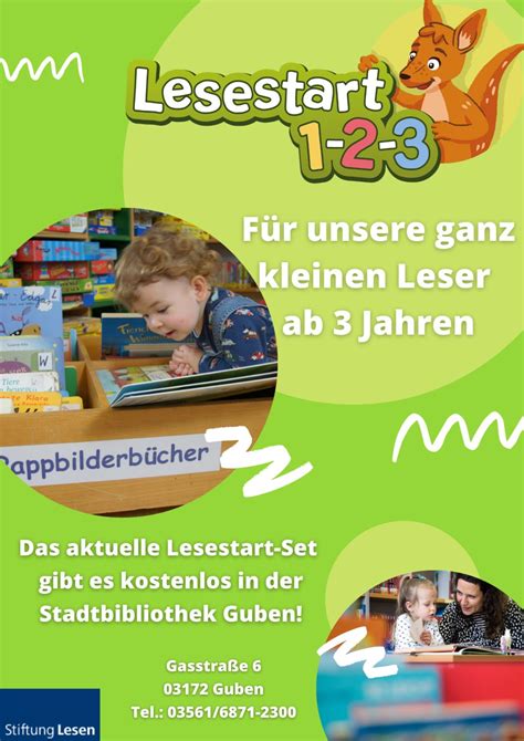 In der Stadtbibliothek Guben gibt es das neue Lesestart Set für