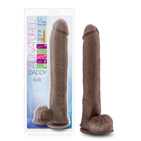 BL 26646 Au Naturel Daddy 14 Inch Sensa Feel Dual Density Dildo