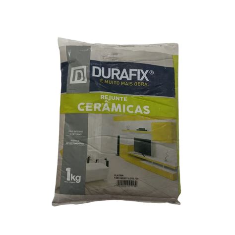 Rejunte Para Cerâmica Platina 1kg Durafix Apotiguar