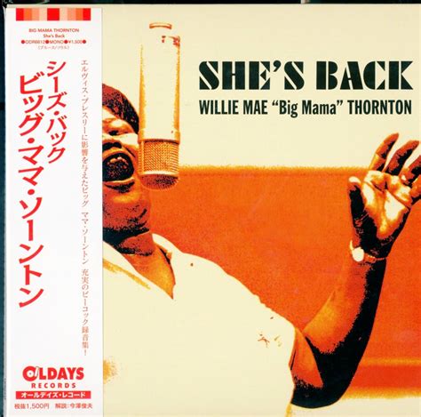 Big Mama Thornton She S Back Japan Mini Lp Cd Bonus Track