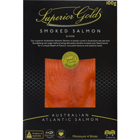 Superior Gold Smoked Salmon 100g Woolworths