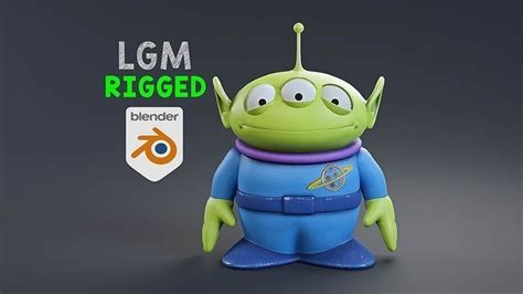 Toy story - Little green men rigged 3D model rigged | CGTrader